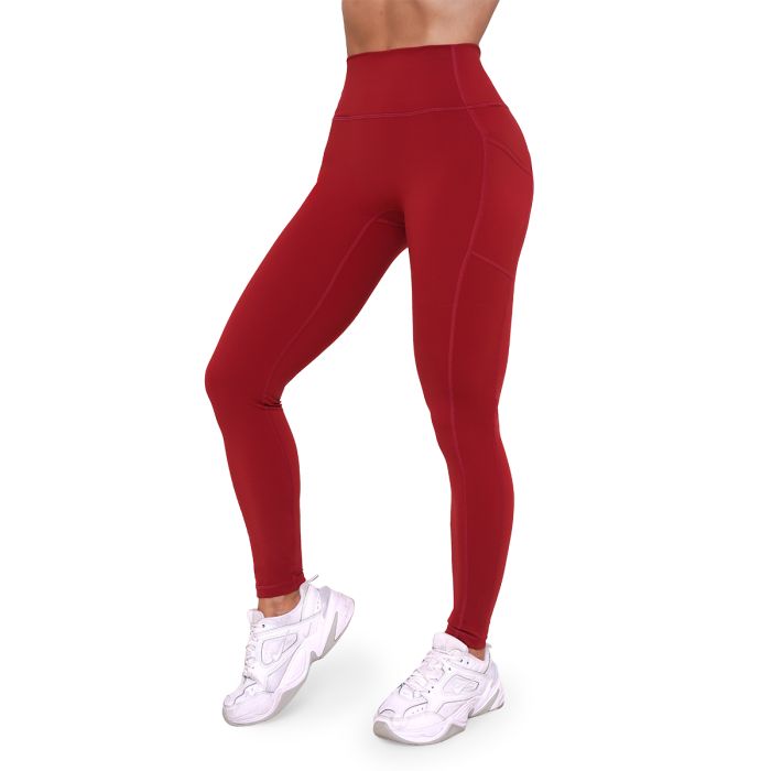Women‘s Ignite Leggings Dark Red - GymBeam M