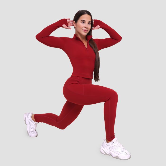Women‘s Ignite Leggings Dark Red - GymBeam M