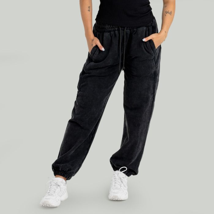 Women‘s Joggers Washed Black - STRIX M