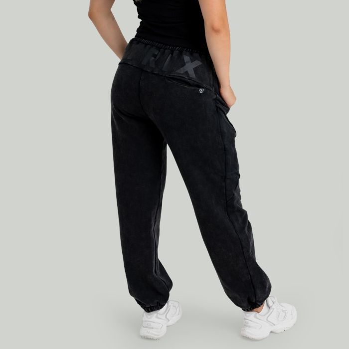 Women‘s Joggers Washed Black - STRIX M
