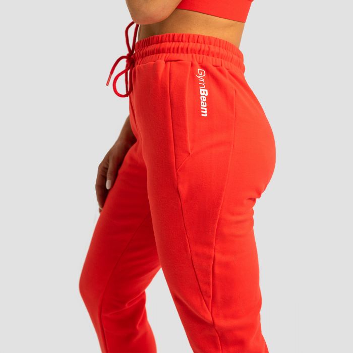 Women‘s Limitless Joggers Hot Red - GymBeam XS