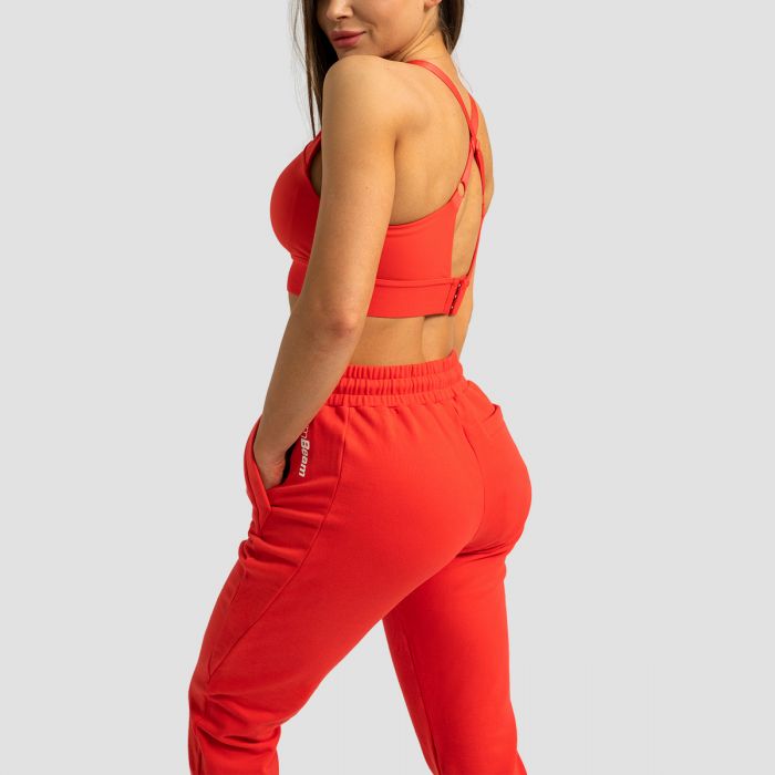 Women‘s Limitless Joggers Hot Red - GymBeam XS