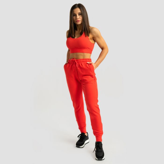 Women‘s Limitless Joggers Hot Red - GymBeam XS