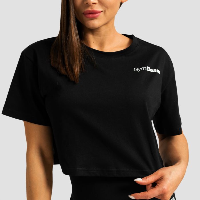 Women‘s Limitless Cropped T-shirt Black - GymBeam S
