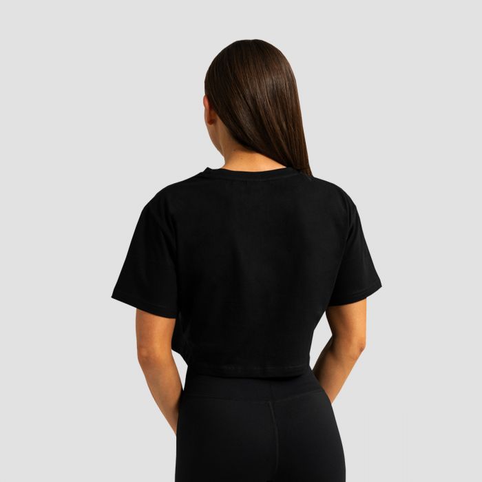 Women‘s Limitless Cropped T-shirt Black - GymBeam S