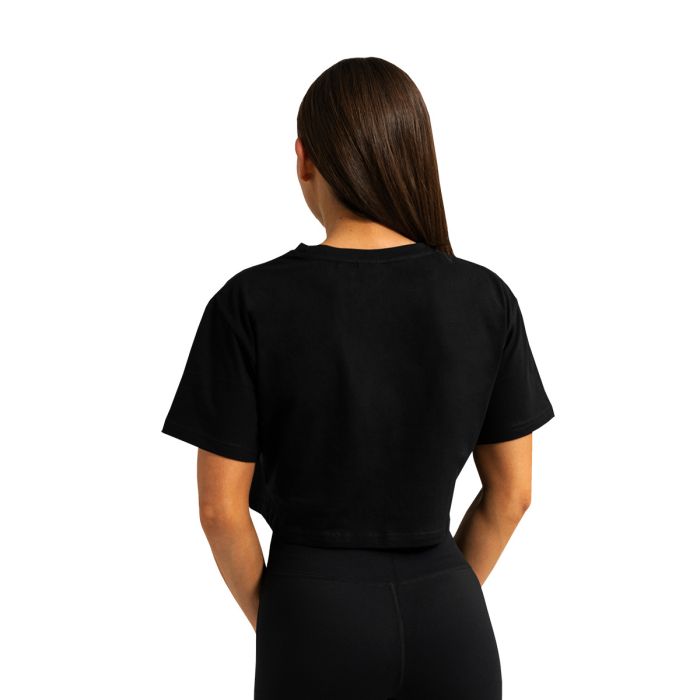 Women‘s Limitless Cropped T-shirt Black - GymBeam S
