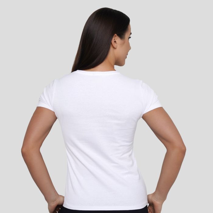 Women‘s Pure Ambition T-shirt White - GymBeam L