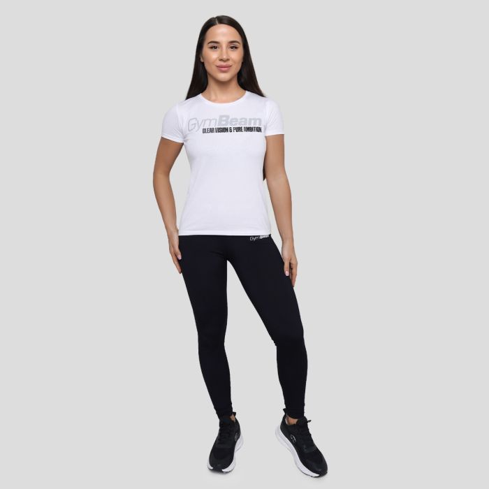 Women‘s Pure Ambition T-shirt White - GymBeam L