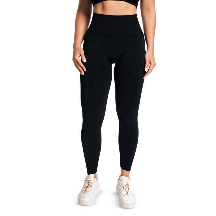 Women‘s Sculpt Seamless Leggings Black - GymBeam S