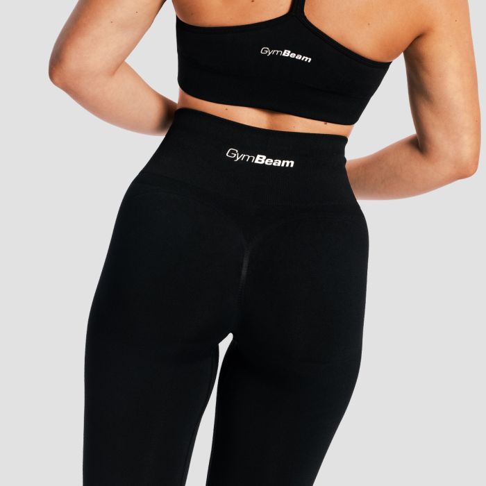 Women‘s Sculpt Seamless Leggings Black - GymBeam S