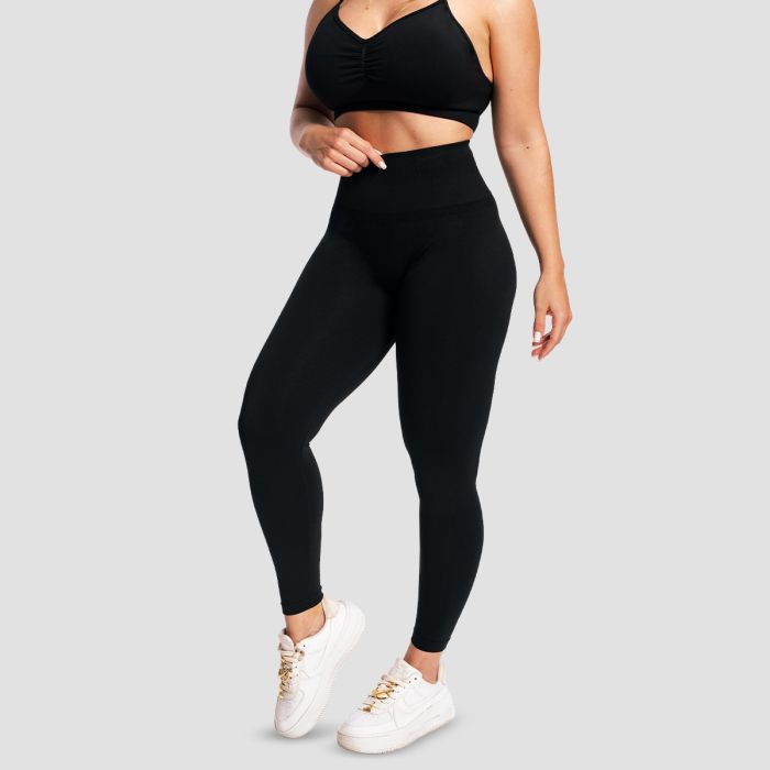 Women‘s Sculpt Seamless Leggings Black - GymBeam S