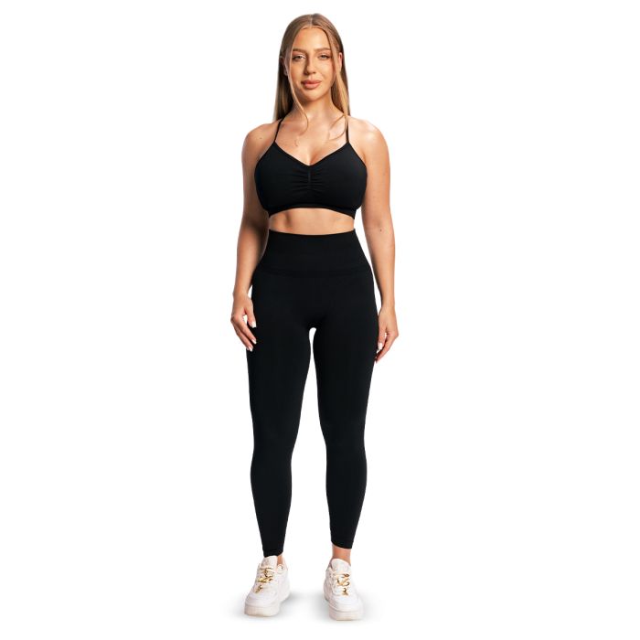Women‘s Sculpt Seamless Leggings Black - GymBeam S