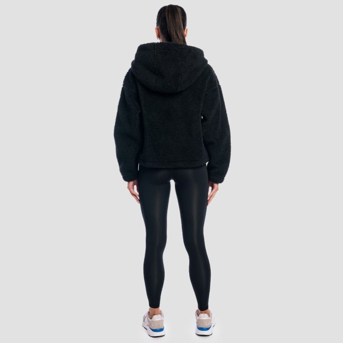 Women‘s Sherpa Jacket Black - GymBeam XL