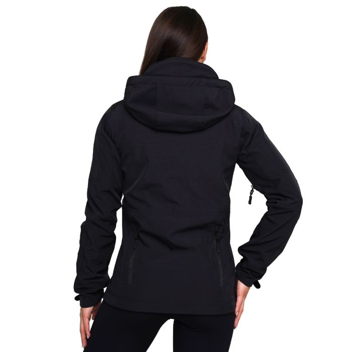 Women‘s Softshell Jacket Black - GymBeam L