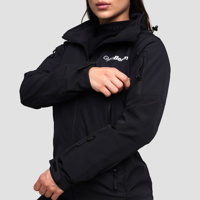 Women‘s Softshell Jacket Black - GymBeam L