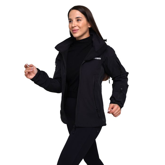 Women‘s Softshell Jacket Black - GymBeam L