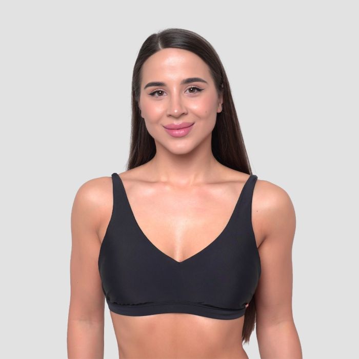 Women‘s Sports Bikini Top Black - GymBeam XS
