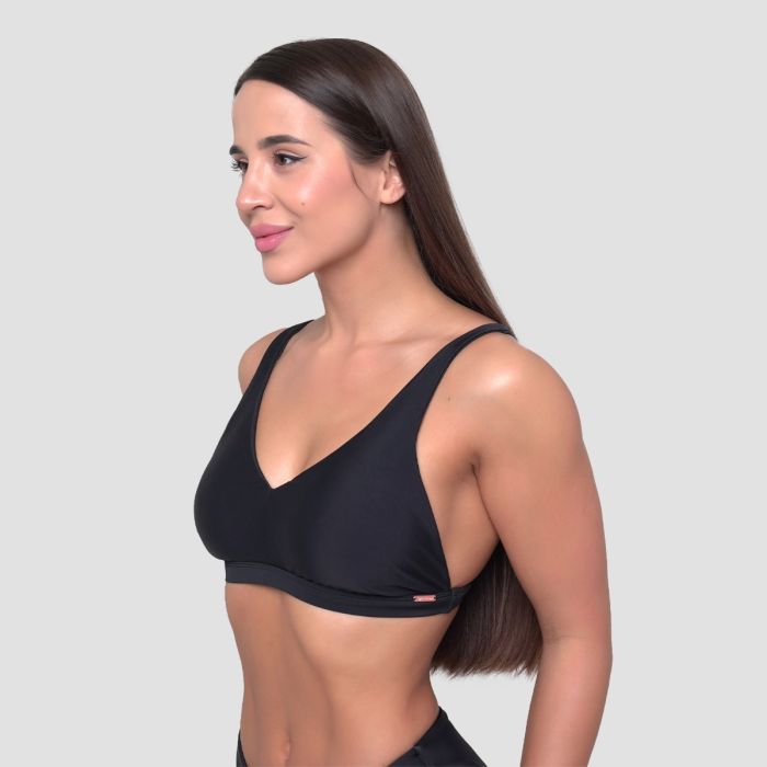 Women‘s Sports Bikini Top Black - GymBeam XS