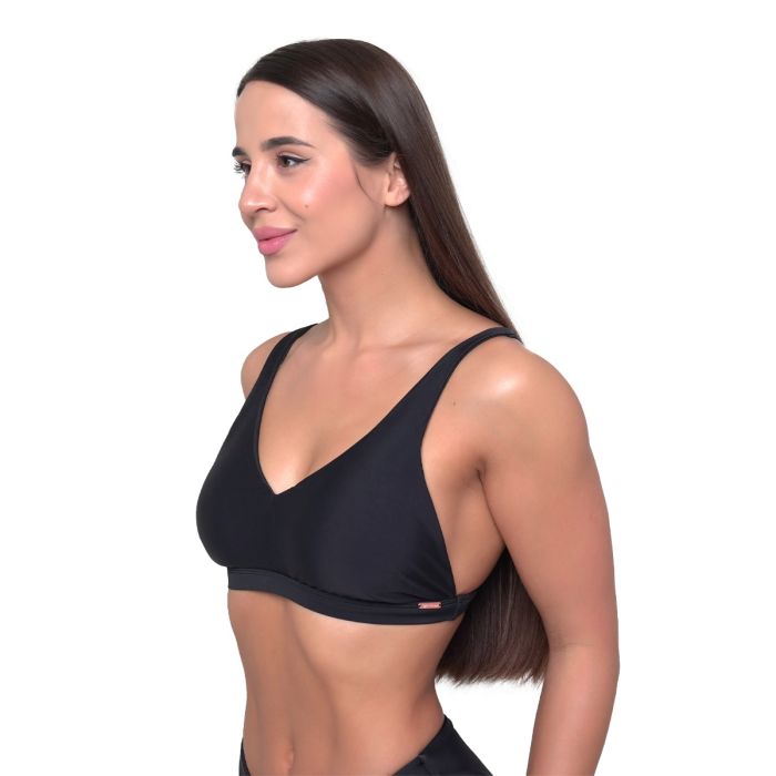 Women‘s Sports Bikini Top Black - GymBeam XS