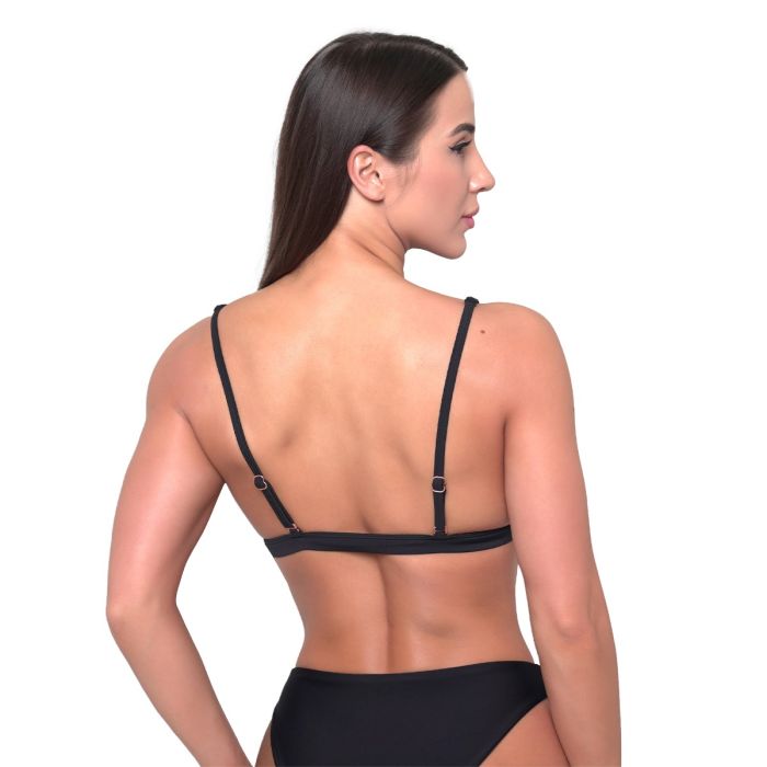 Women‘s Sports Bikini Top Black - GymBeam XS
