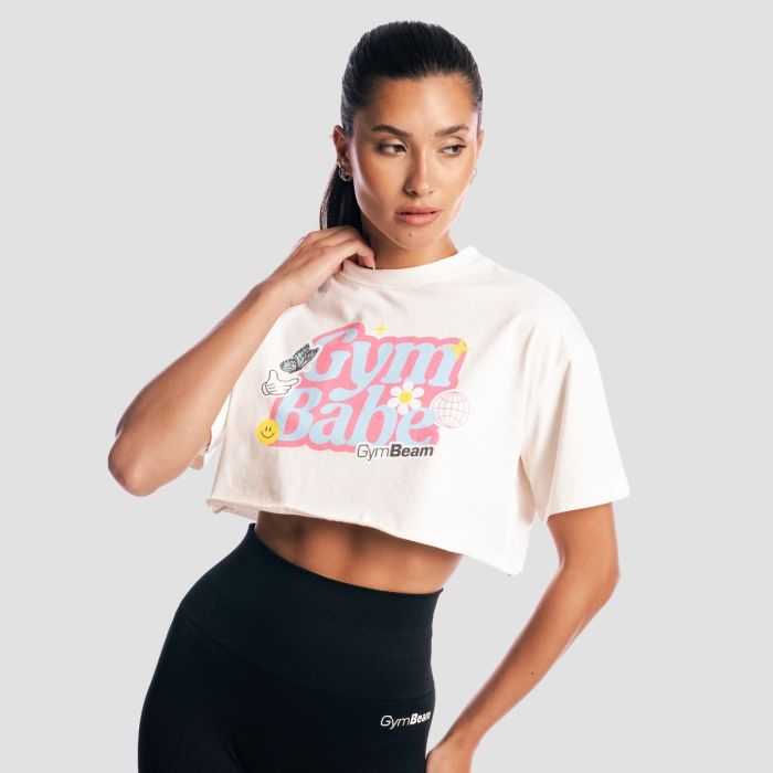 Women‘s GymBabe Shirt Cream - GymBeam M