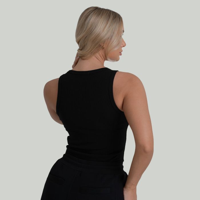 Women‘s Ribbed Tanktop Black - STRIX XS