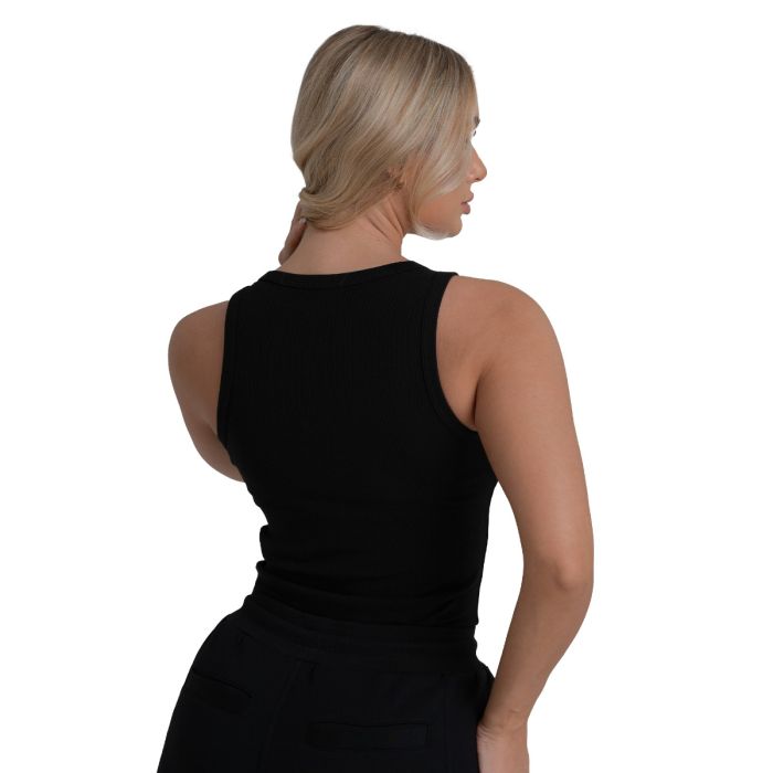 Women‘s Ribbed Tanktop Black - STRIX XS