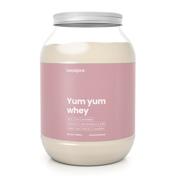 Yum Yum Whey Protein 1000 g - BeastPink 1000 g - vanilla ice cream
