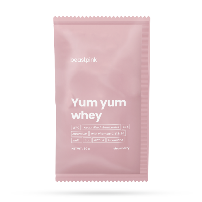 Sample Yum Yum Whey - BeastPink 30 g - white chocolate coconut