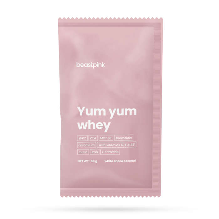 Sample Yum Yum Whey - BeastPink 30 g - white chocolate coconut