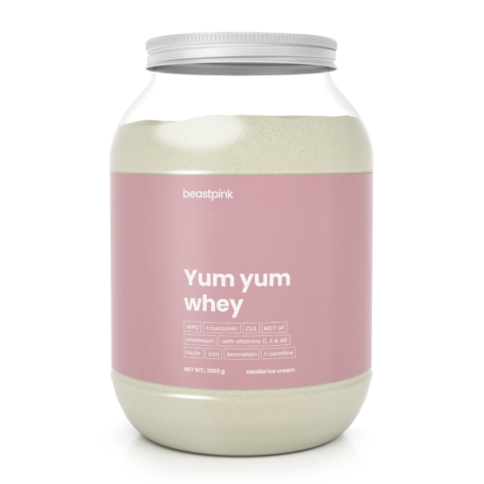 Yum Yum Whey Protein 1000 g - BeastPink 1000 g - vanilla ice cream