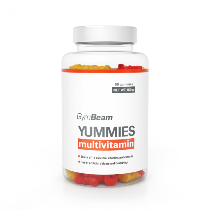 Multivitamin Yummies - GymBeam orange lemon cherry - 60 caps