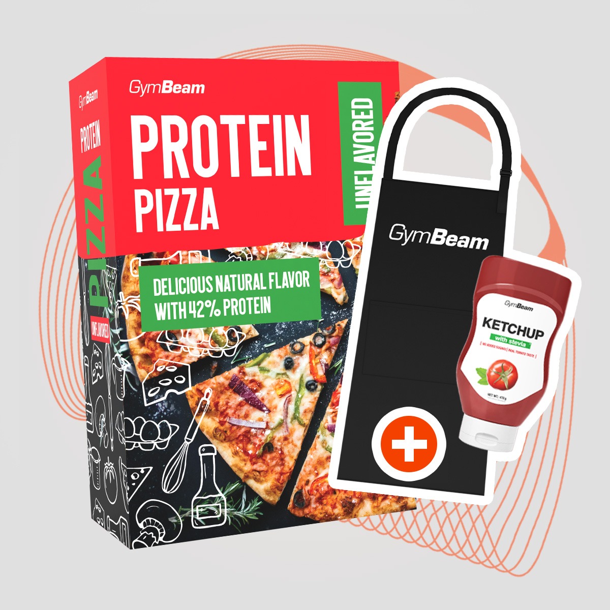 Proteínová Pizza 500 g - GymBeam + cadeaux