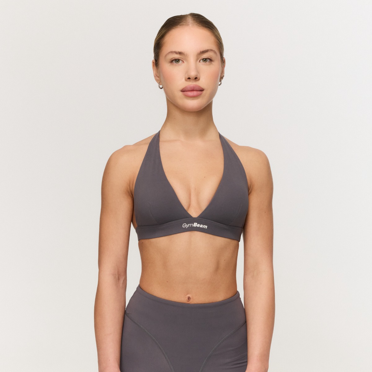 Soutien-gorge de sport Fierce, couleur gris - GymBeam.