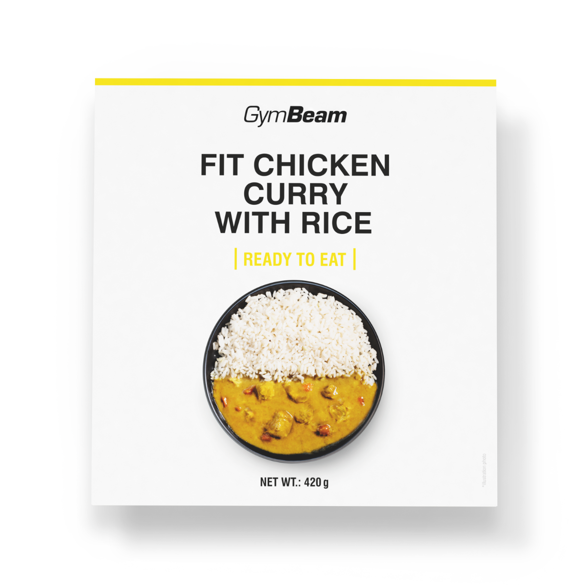 FIT Curry de poulet prêt à manger avec du riz - GymBeam.