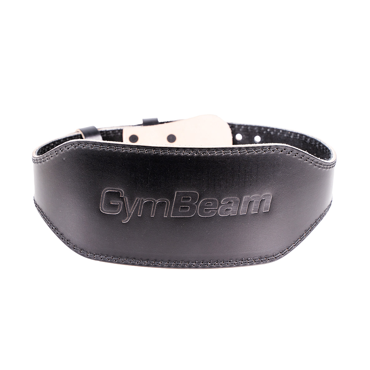 Ceinture de musculation en cuir pleine fleur – Noir – GymBeam