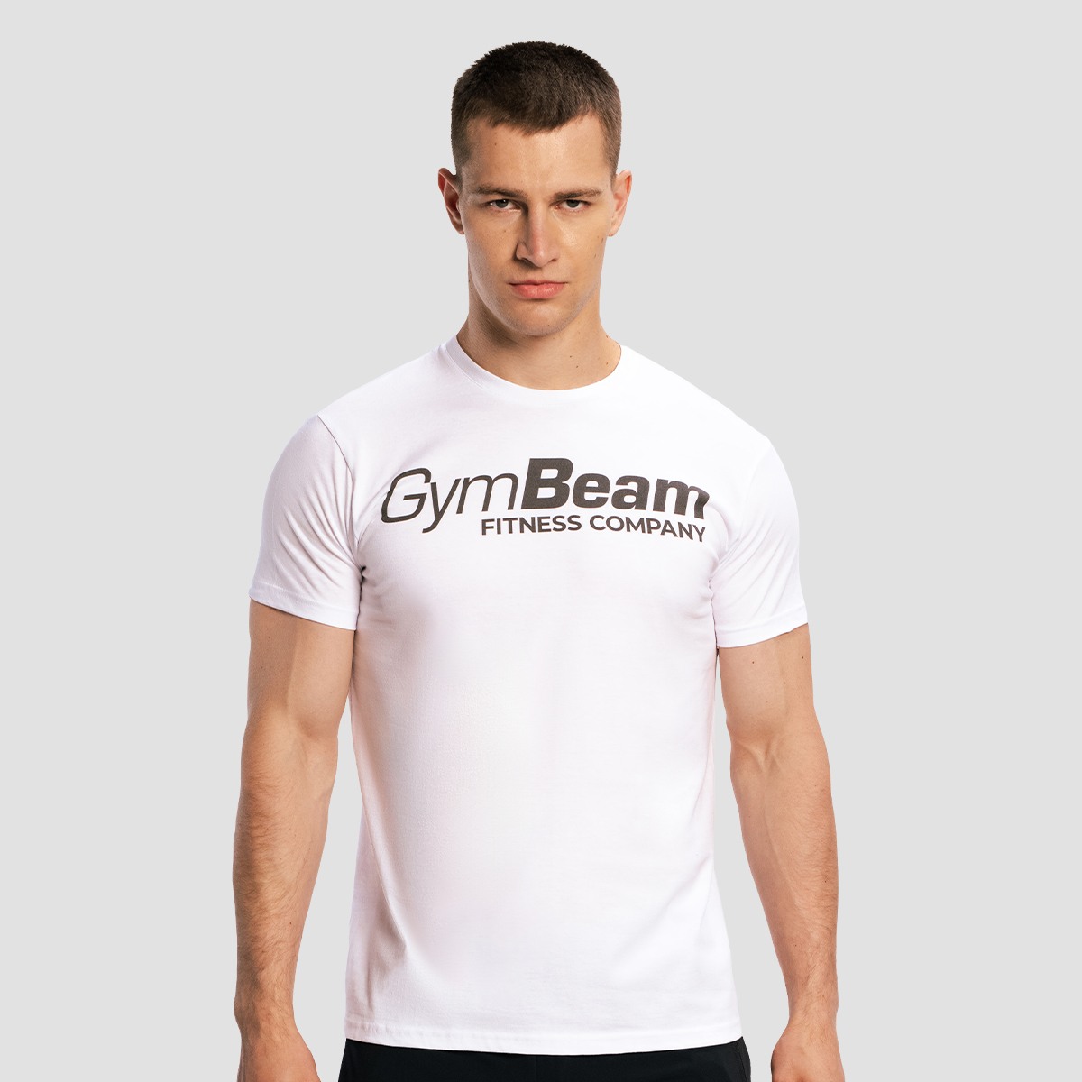 T-shirt de sport, couleur blanche - GymBeam.