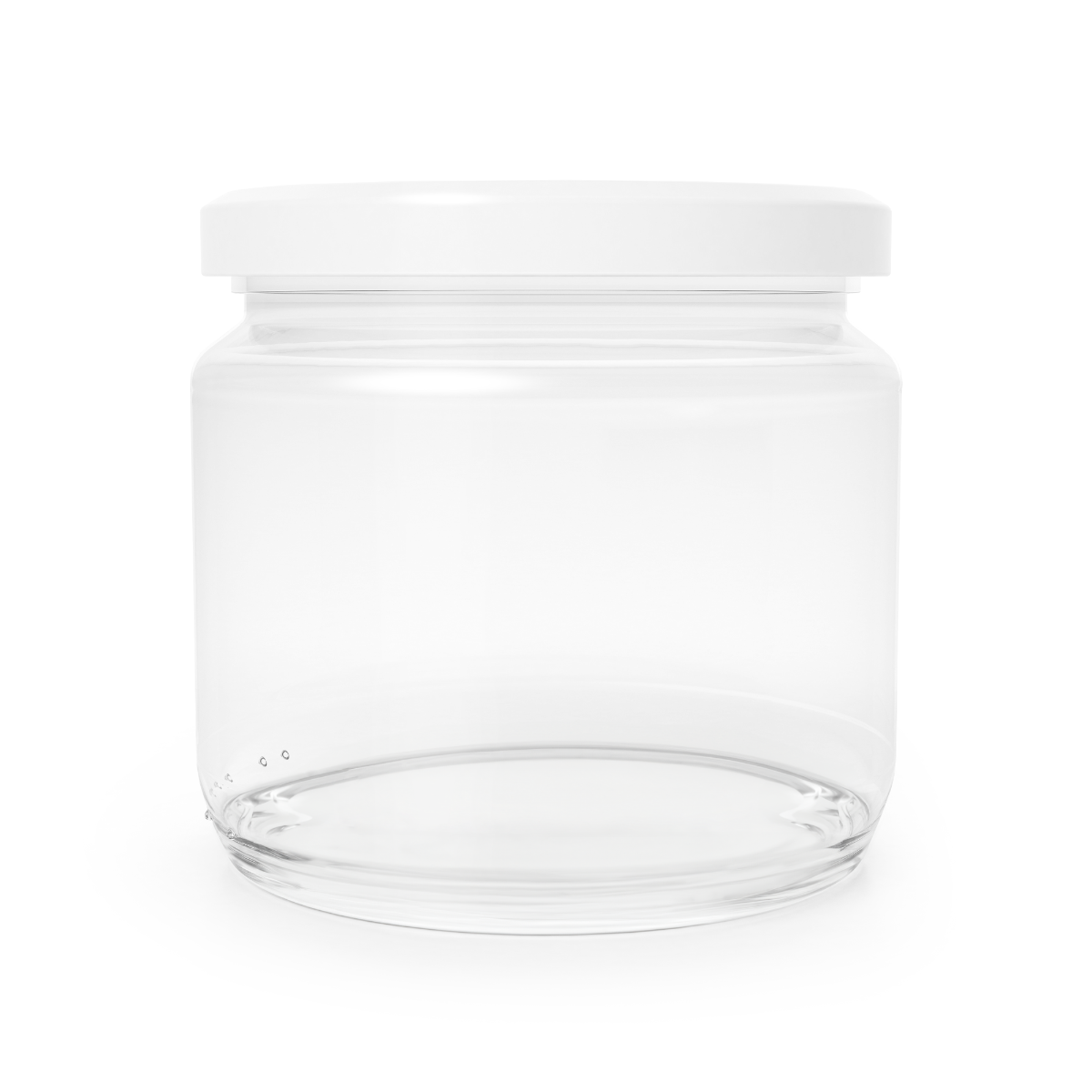 Pot en verre avec couvercle en métal - GymBeam.