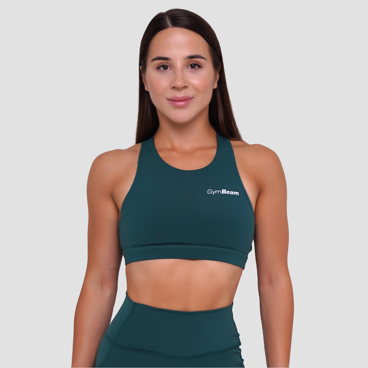 Soutien-gorge de sport Ignite, couleur vert foncé - GymBeam.