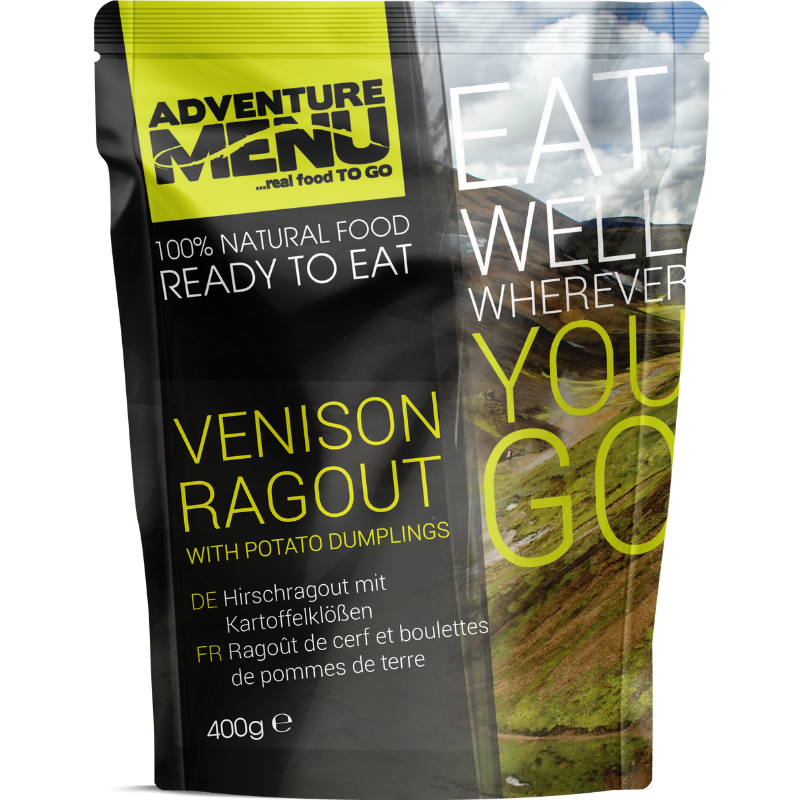Venison ragout with potato dumplings - Adventure Menu