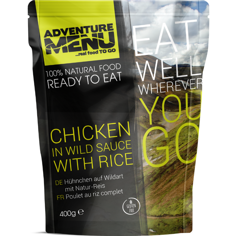 Chicken in wild sauce with rice - Adventure Menu
