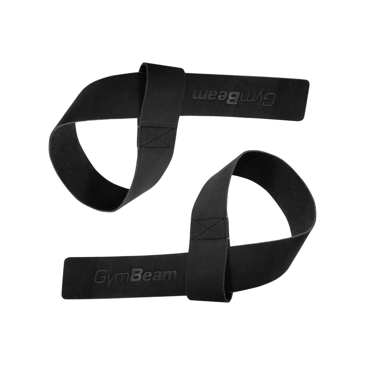 Sangles de musculation en cuir – Noir – GymBeam