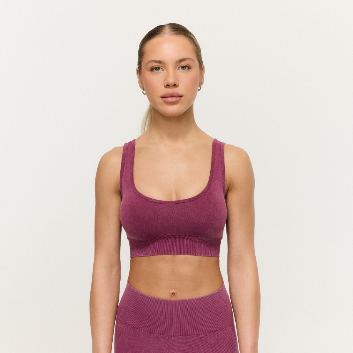 Soutien-gorge de sport Seamless Plum - GymBeam