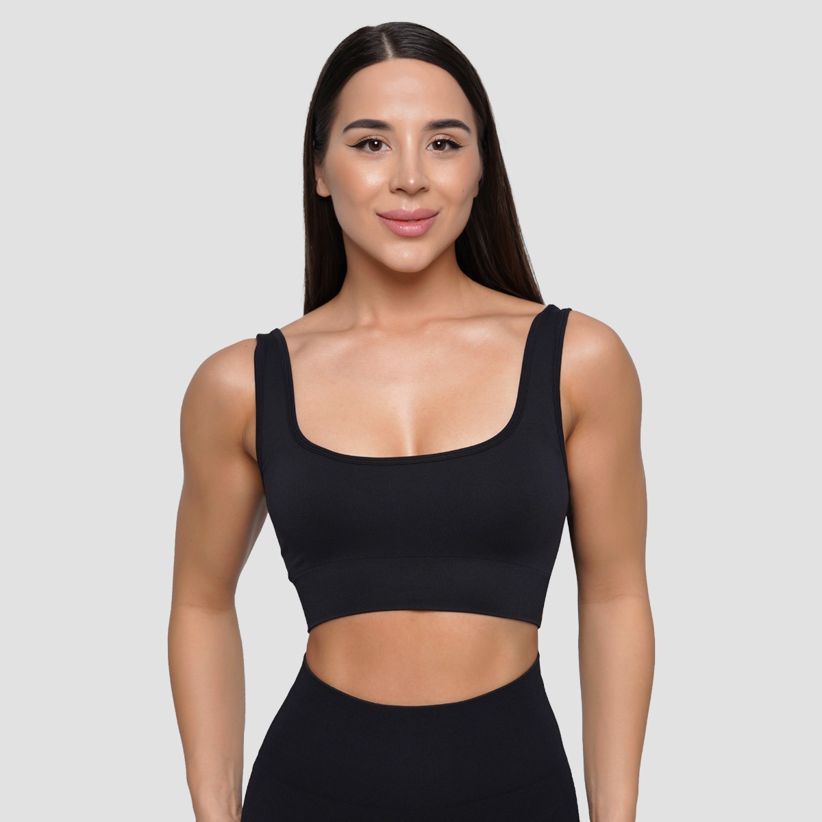 Soutien-gorge de sport Seamless Noir - GymBeam