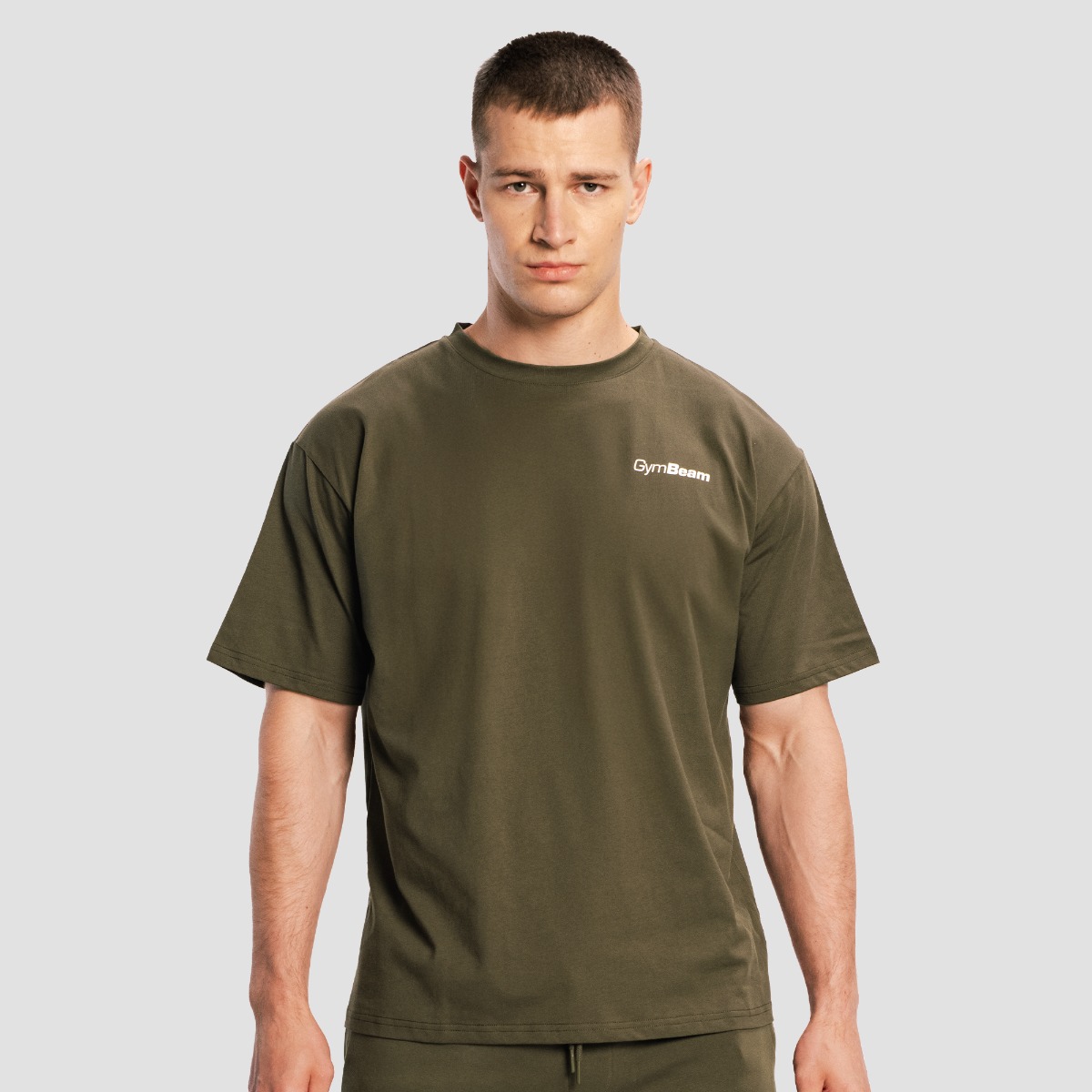 T-shirt Oversize Limitless, couleur Espresso - GymBeam.