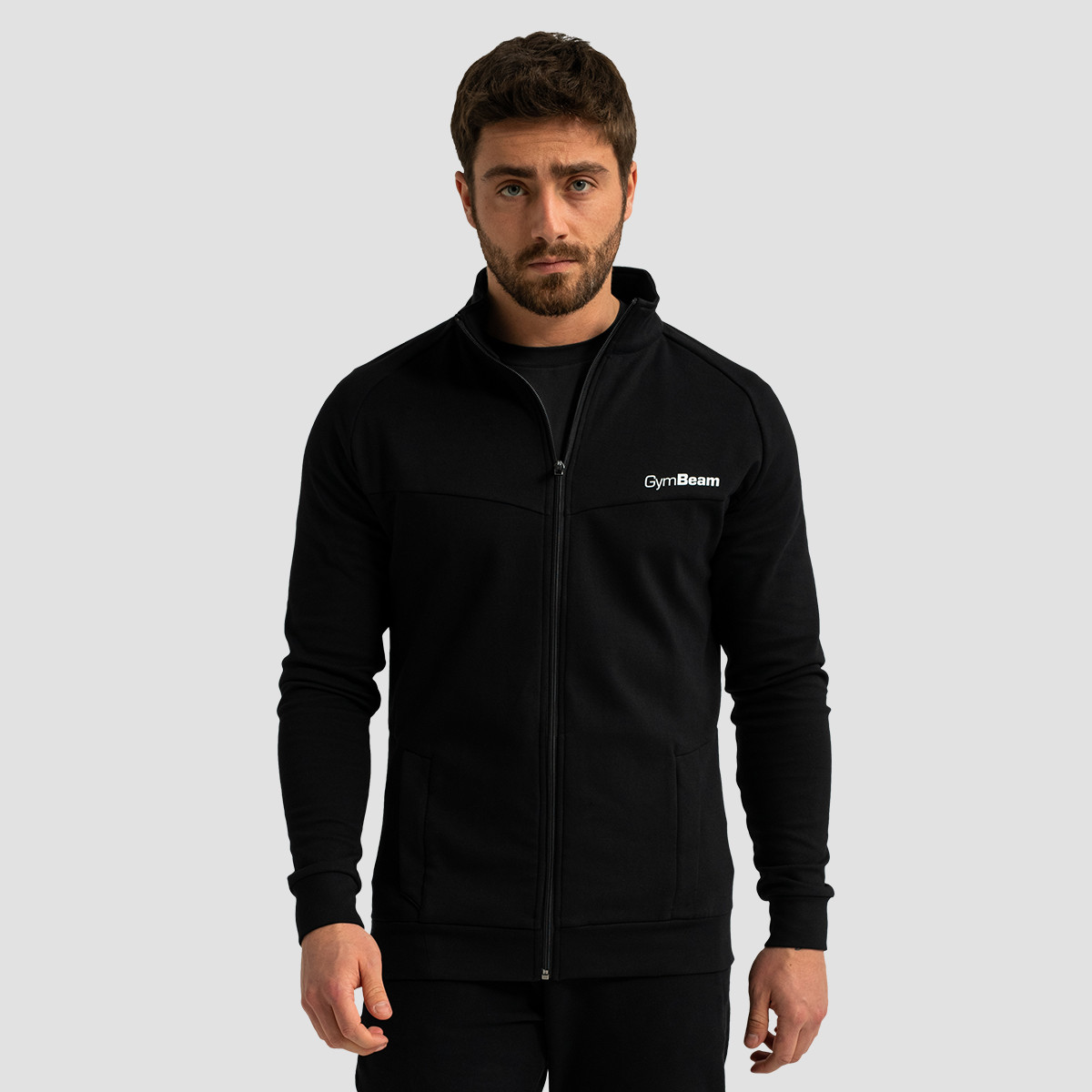 Sweat à capuche "Limitless Zipper" – Noir – GymBeam.