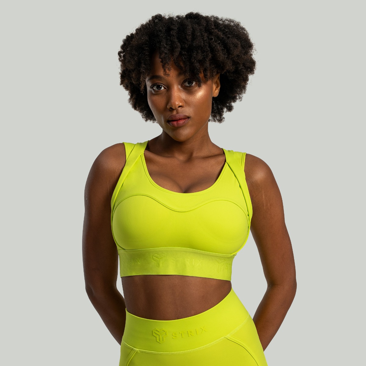 Lunar Sports Bra Chartreuse - STRIX