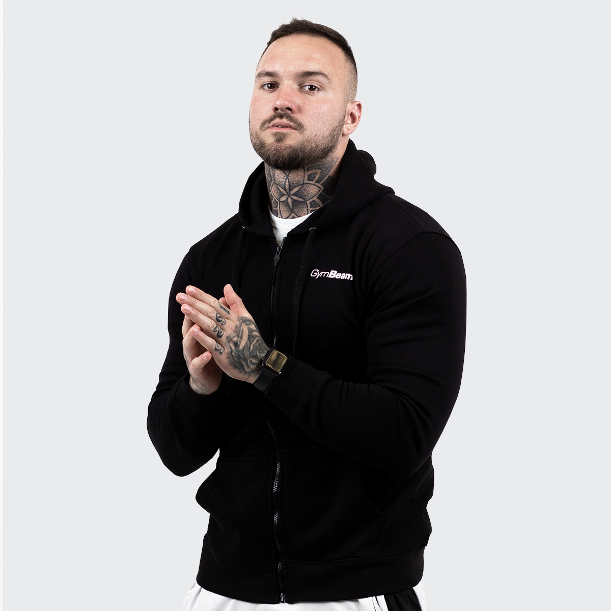 Sweat à capuche noir - GymBeam