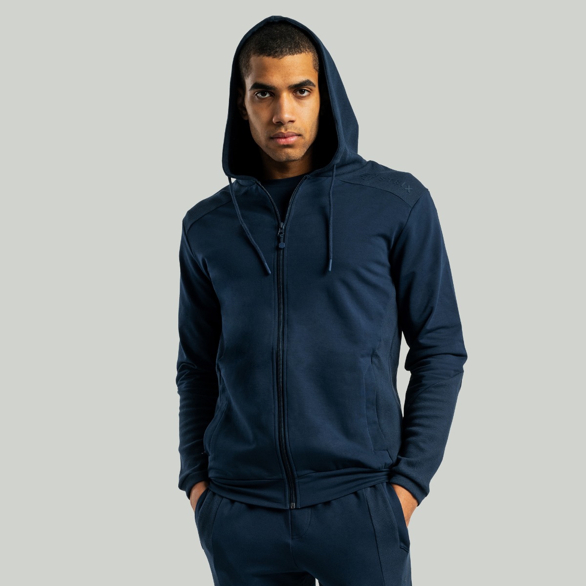 ALPHA Sweat à capuche Bleu Nuit - STRIX