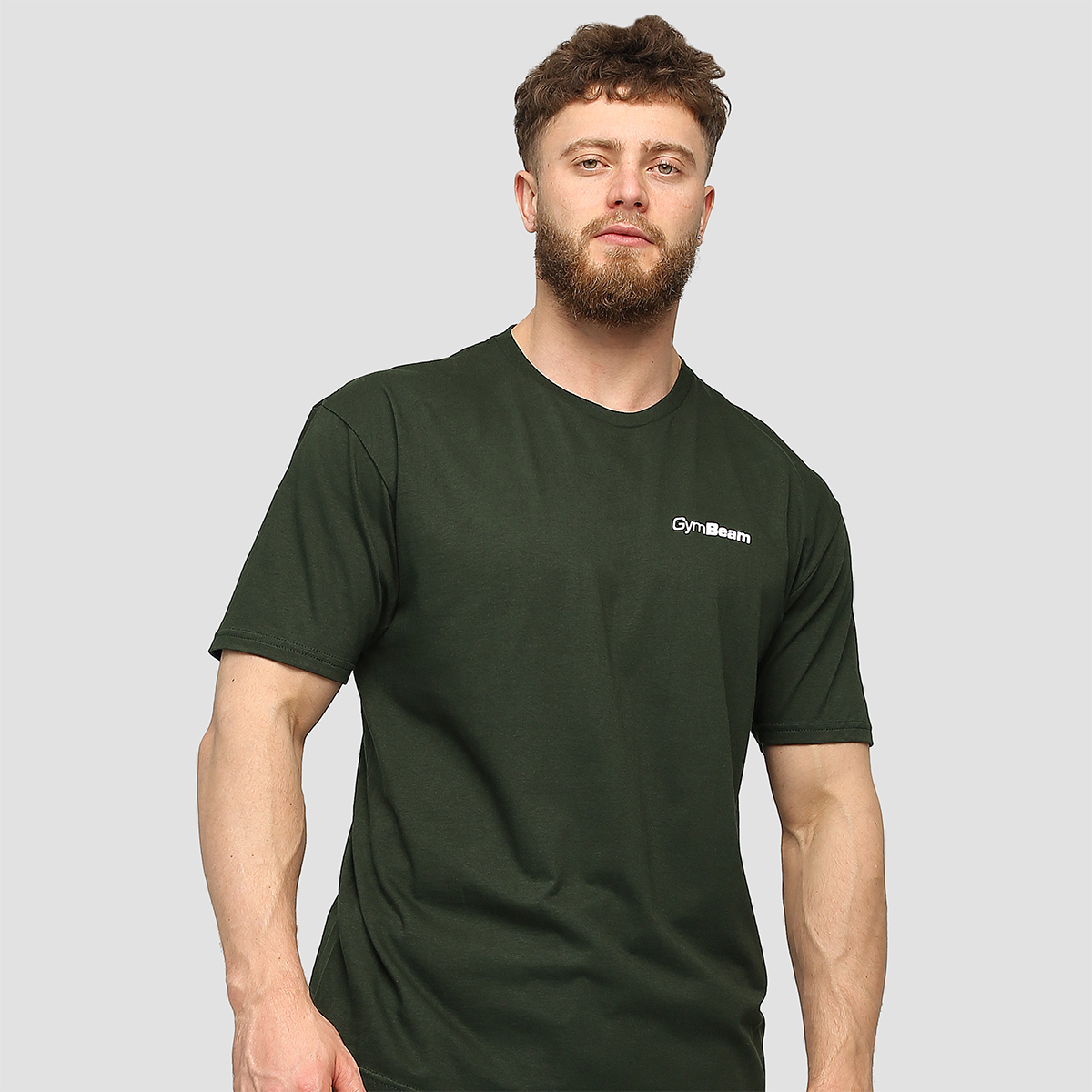 T-shirt basique vert - GymBeam.